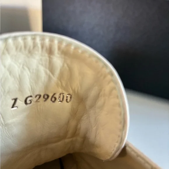 CHANEL Women's Cream and Black Ankle Boots Espadrilles Leather With Box Sz 38 - Picture 6 of 8